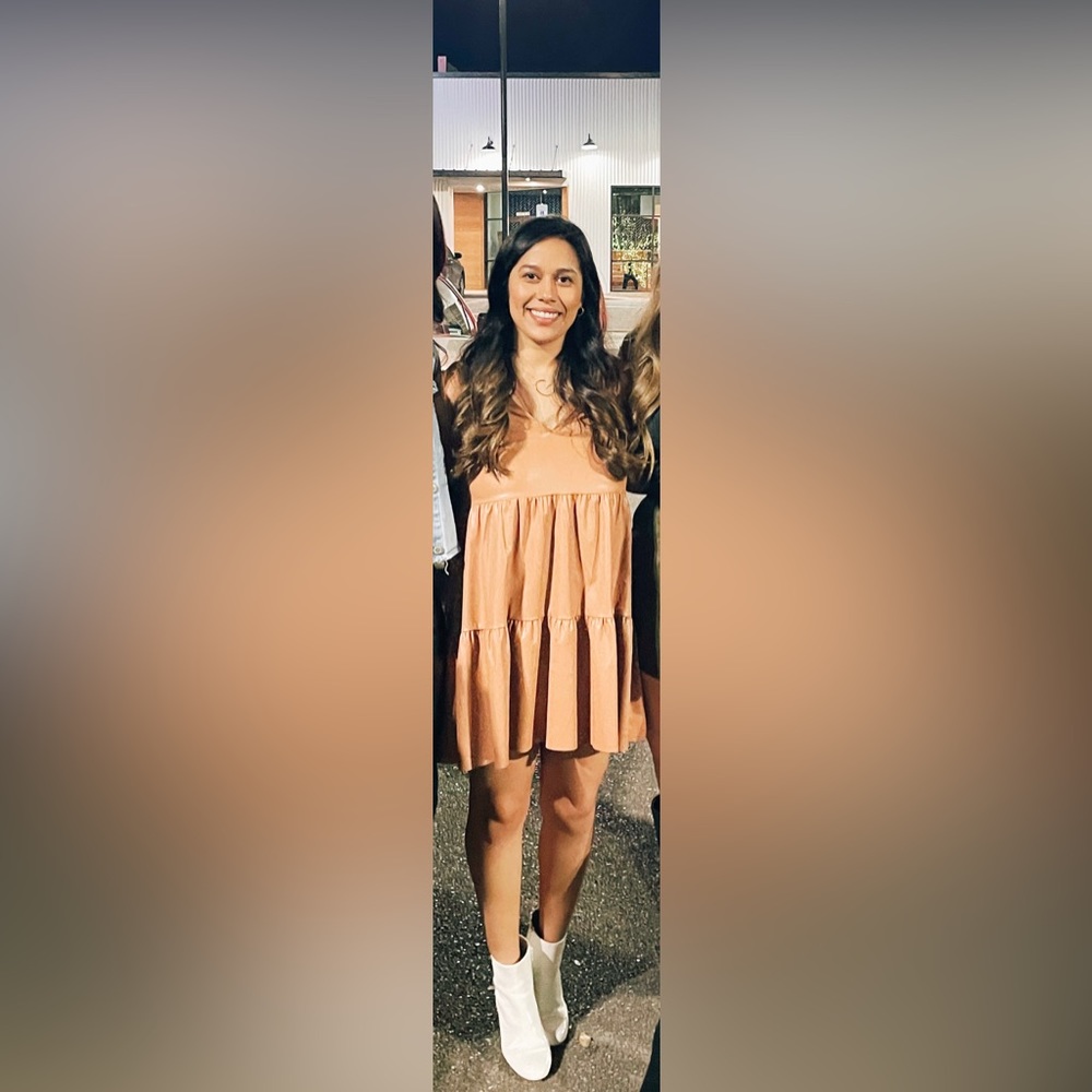 Faux Suede Dress